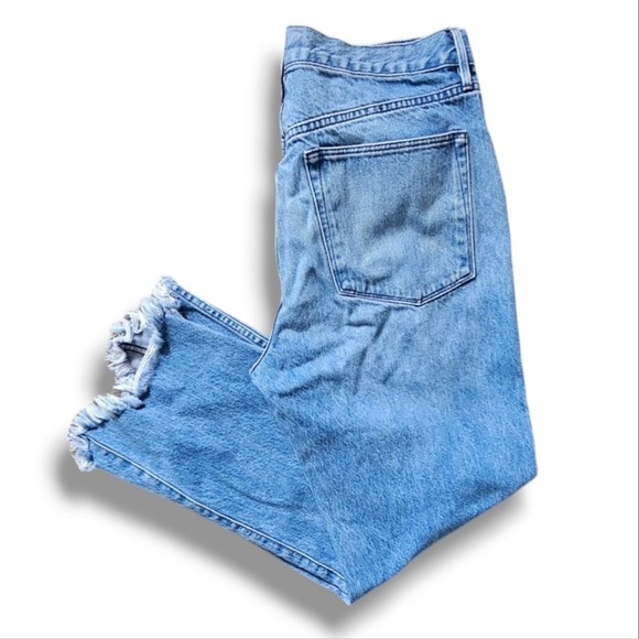 3x1 Brand High-Waisted Button Fly Raw Hem Fringe Bootcut Jeans Size 29 - Picture 8 of 8